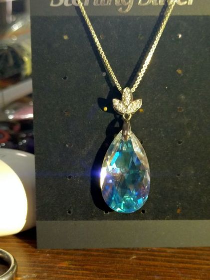 สร้อยเงินแท้925พร้อมจี้สวารอฟกี้แท้ รูปที่ 6