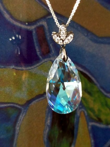 สร้อยเงินแท้925พร้อมจี้สวารอฟกี้แท้