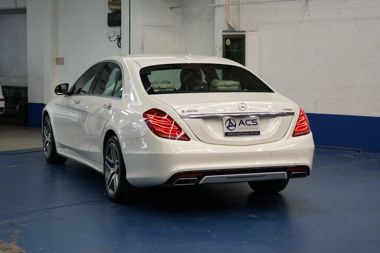 Mercedes-Benz S-Class 2014 S400 Sedan ไฮบริด ไม่ติดแก๊ส เกียร์อัตโนมัติ ขาว รูปที่ 4