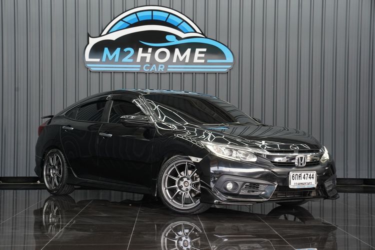 Honda Civic 2017 1.8 EL i-VTEC Sedan เบนซิน เกียร์อัตโนมัติ ดำ รูปที่ 3