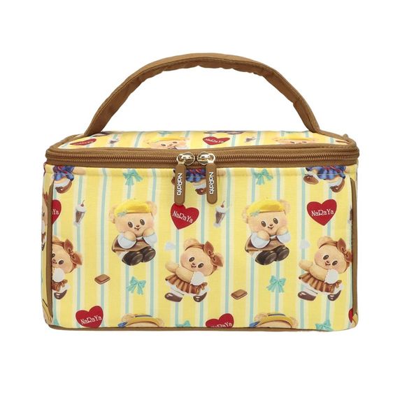 เหลือง กระเป๋าเครื่องสำอาง Naraya Butter Bear 