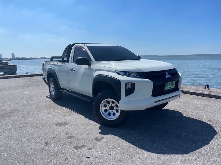 Mitsubishi Triton 2020 2.4 GL 4WD Pickup ดีเซล ไม่ติดแก๊ส เกียร์อัตโนมัติ ขาว รูปที่ 3