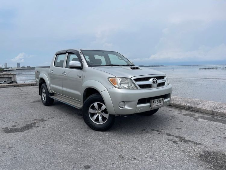 Toyota Hilux Vigo 2006 2.5 E 4WD Pickup ดีเซล ไม่ติดแก๊ส เกียร์ธรรมดา เทา รูปที่ 3