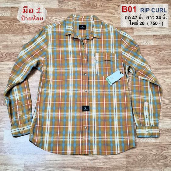 อื่นๆ อื่นๆ อื่นๆ แขนยาว เสื้อเชิ้ต มือหนึ่งป้ายห้อย RIP CURL 