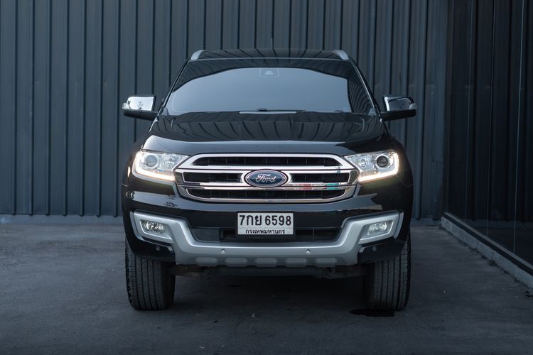 Ford Everest 2018 2.2 Titanium+ Utility-car ดีเซล ไม่ติดแก๊ส เกียร์อัตโนมัติ ดำ รูปที่ 2