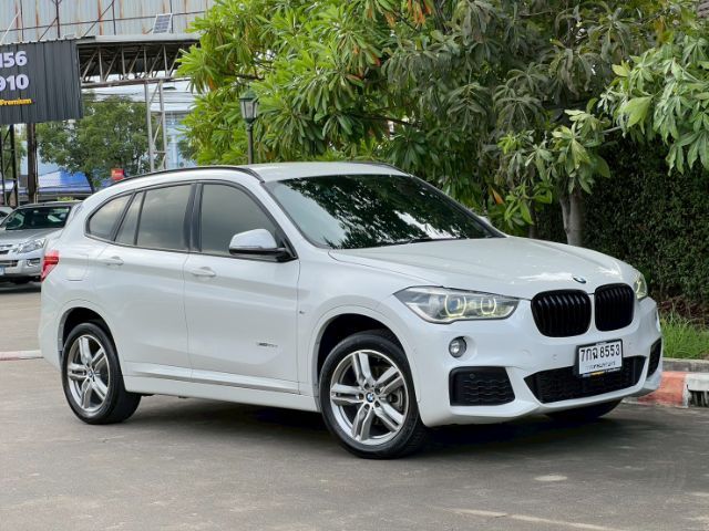 BMW X1 2018 2.0 sDrive18d M Sport Utility-car ดีเซล ไม่ติดแก๊ส เกียร์อัตโนมัติ ขาว