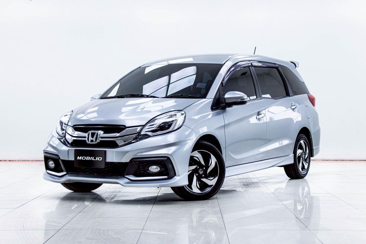 Honda Mobilio 2016 1.5 RS Utility-car เบนซิน ไม่ติดแก๊ส เกียร์อัตโนมัติ เทา รูปที่ 4