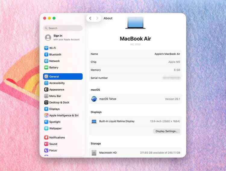 MacBook Air 13.6-inch M2 2022 Ram8GB SSD256GB Midnight รูปที่ 12