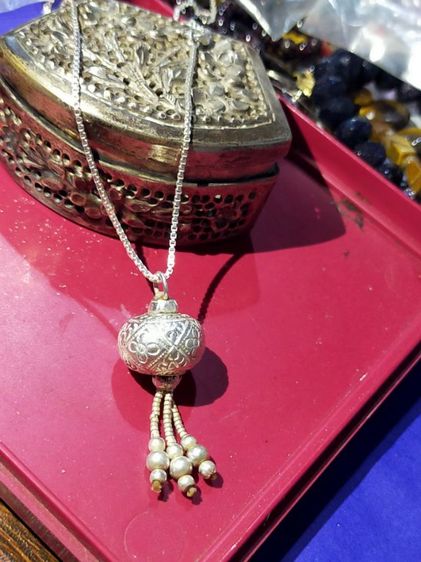 สร้อยคอพร้อมจี้เงินแท้ 925 รูปที่ 5