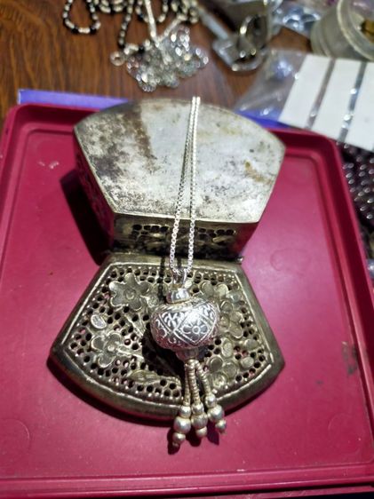 สร้อยคอพร้อมจี้เงินแท้ 925 รูปที่ 7