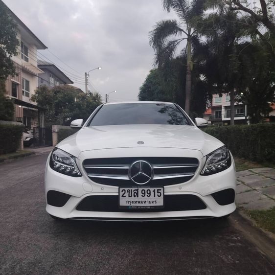 Mercedes-Benz C-Class 2022 C220 Sedan ดีเซล ไม่ติดแก๊ส เกียร์อัตโนมัติ ขาว รูปที่ 3