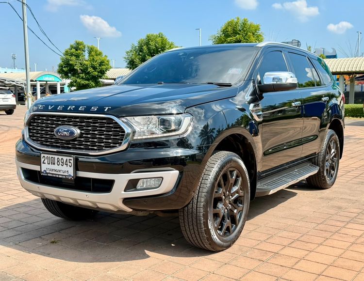 Ford Everest 2021 2.0 Titanium Utility-car ดีเซล ไม่ติดแก๊ส เกียร์อัตโนมัติ ดำ รูปที่ 3