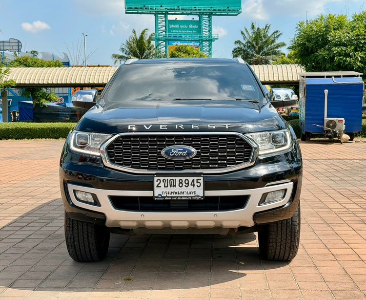 Ford Everest 2021 2.0 Titanium Utility-car ดีเซล ไม่ติดแก๊ส เกียร์อัตโนมัติ ดำ