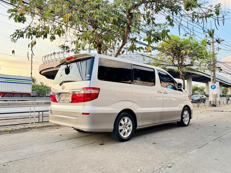 Toyota Alphard 2004 3.0 V6 Van เบนซิน ไม่ติดแก๊ส เกียร์อัตโนมัติ ขาว รูปที่ 4