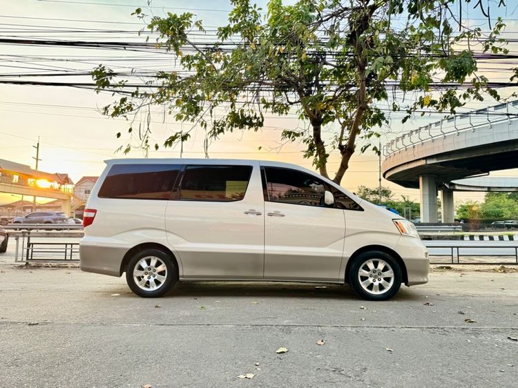 Toyota Alphard 2004 3.0 V6 Van เบนซิน ไม่ติดแก๊ส เกียร์อัตโนมัติ ขาว รูปที่ 3