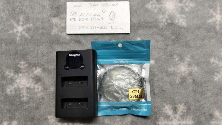 อื่นๆ เเท่นชาร์จกล้อง olympus epl กับฟิลเตอร์เลนส์