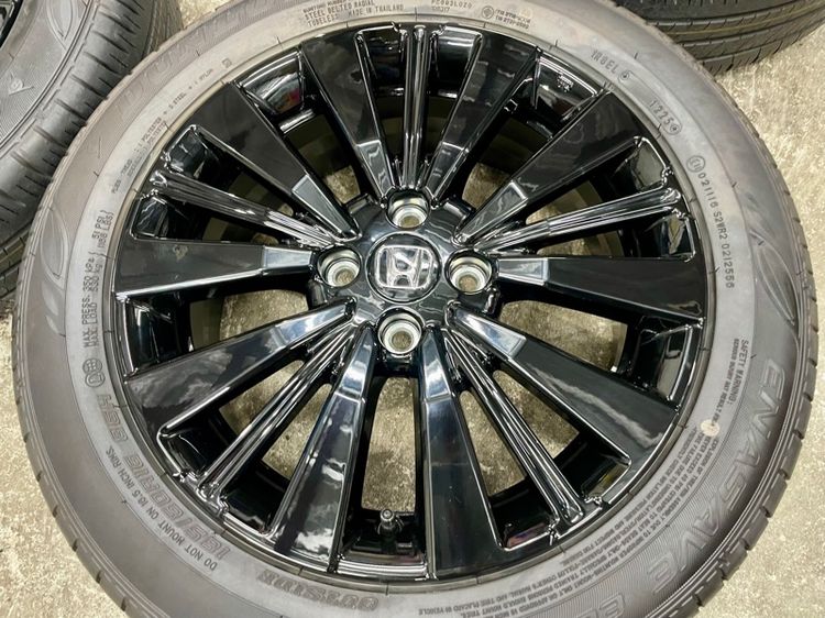ล้อแม็ก HONDA CITY EHEV RS ขอบ 16” ถอดป้ายแดง ยาง DUNLOP 185-60R16 ปี 25 สีเส้นตุ่มหน้ายางยังอยู่ครบ รูปที่ 5