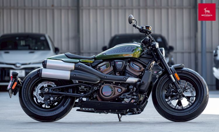 Harley Davidson Sportster S ปี2022 สีเขียว วิ่ง1,900Mi. ใหม่มาก รูปที่ 3