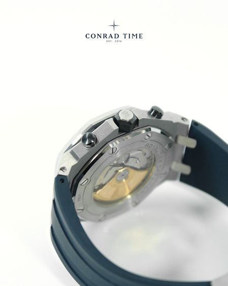 AP. Royal Oak Offshore 26470ST Blue Dial Blue rubber strap 2016 42 mm. Fullset  รูปที่ 10