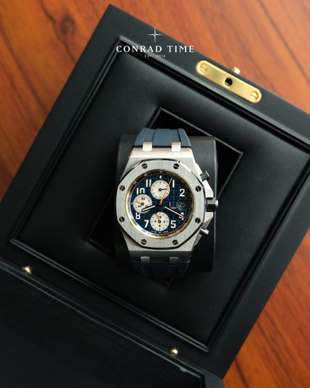AP. Royal Oak Offshore 26470ST Blue Dial Blue rubber strap 2016 42 mm. Fullset  รูปที่ 2