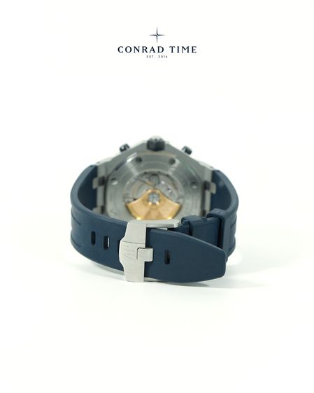 AP. Royal Oak Offshore 26470ST Blue Dial Blue rubber strap 2016 42 mm. Fullset  รูปที่ 6