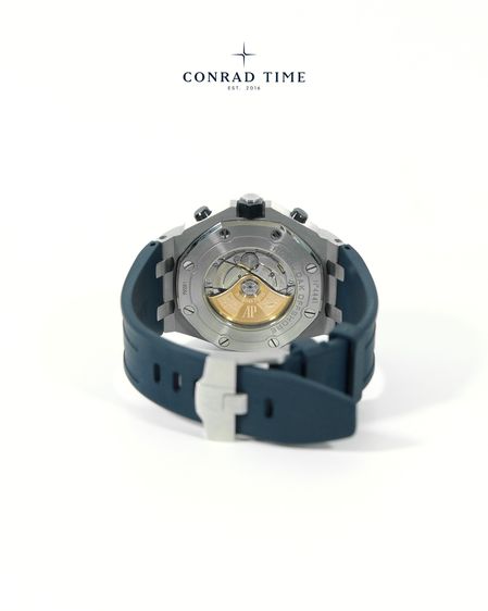 AP. Royal Oak Offshore 26470ST Blue Dial Blue rubber strap 2016 42 mm. Fullset  รูปที่ 7