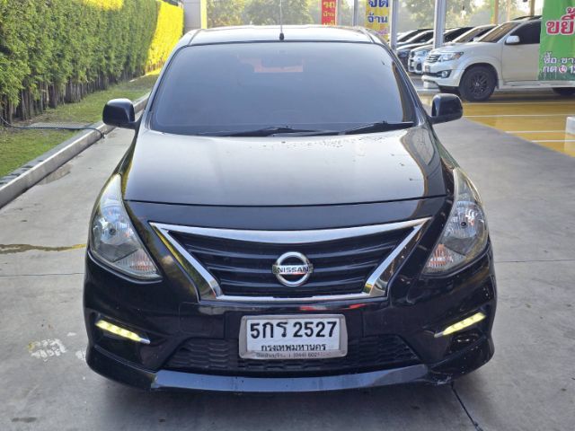 Nissan Almera 2015 1.2 E Sportech Sedan เบนซิน ไม่ติดแก๊ส เกียร์อัตโนมัติ ดำ รูปที่ 2