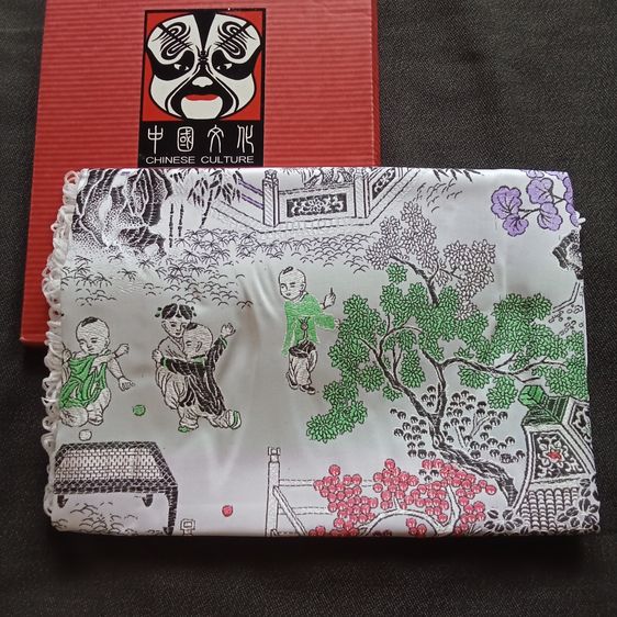 ผ้าไหมจีนปัก ใช้ปูโต๊ะหรือตกแต่ง รูปที่ 2