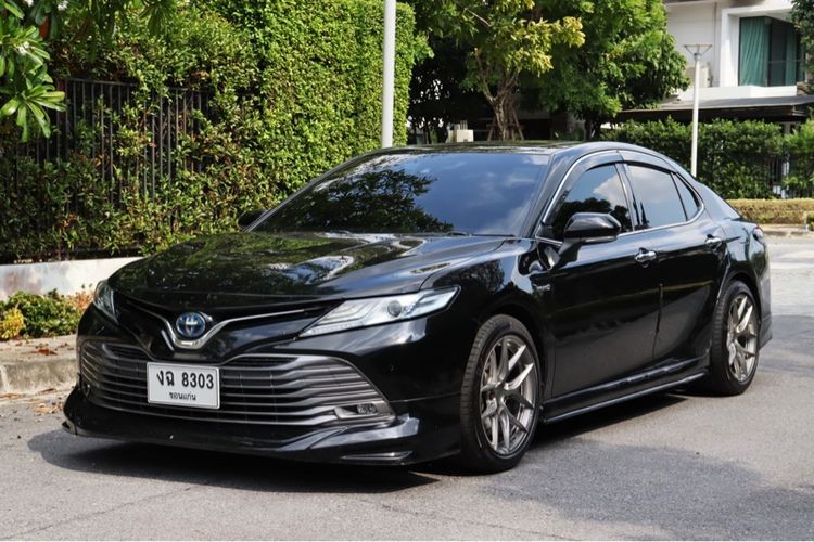 Toyota Camry 2019 2.5 Hybrid Premium Sedan ไฮบริด เกียร์อัตโนมัติ ดำ รูปที่ 3