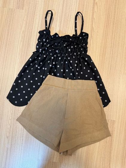 ชุดเซ็ต 2 ชิ้น ชุดเสื้อ กางเกง ชุดลำลอง ชุดอยู่บ้าน รูปที่ 4