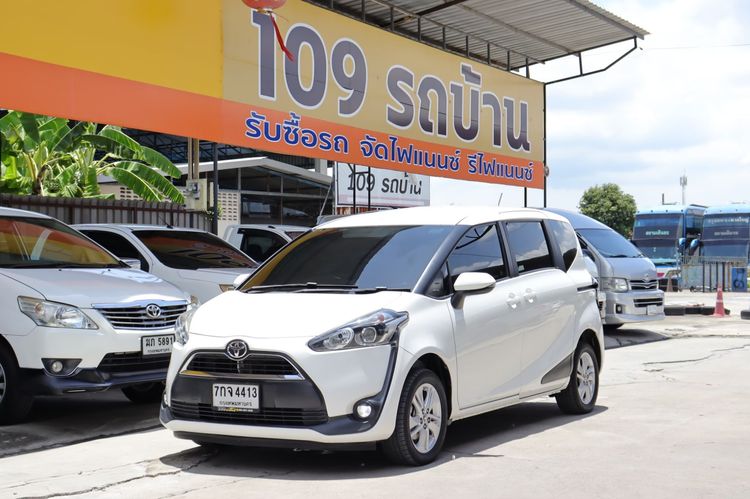 Toyota Sienta 2017 1.5 G Sedan เบนซิน ไม่ติดแก๊ส เกียร์อัตโนมัติ ขาว