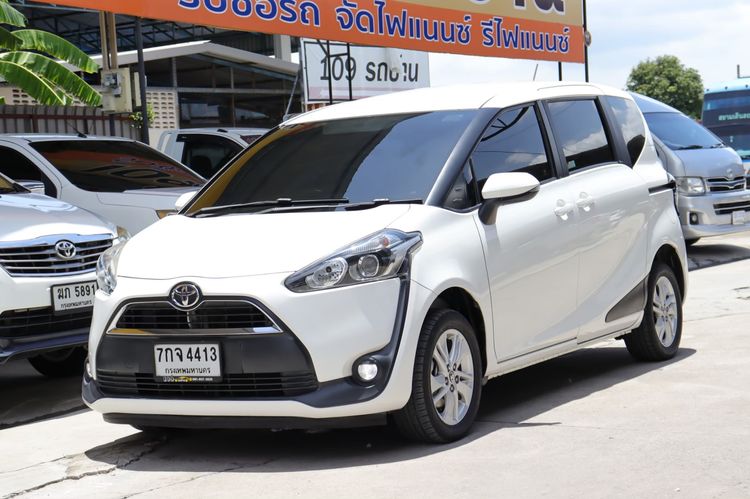 Toyota Sienta 2017 1.5 G Sedan เบนซิน ไม่ติดแก๊ส เกียร์อัตโนมัติ ขาว รูปที่ 4