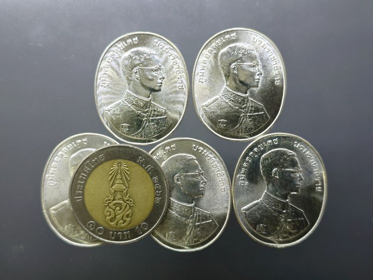 เหรียญพระพุทธปัญจภาคี เนื้อเงิน พิมพ์ใหญ่ ที่ระลึกพระราชพิธีกาญจนาภิเษก ในหลวงรัชกาลที่9 ปี พ.ศ.2539 พร้อมกล่อง ครบชุด 5 เหรียญ  รูปที่ 4