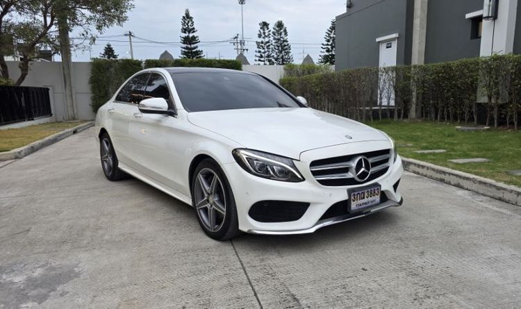Mercedes-Benz C-Class 2015 C300 Sedan ไฮบริด ไม่ติดแก๊ส เกียร์อัตโนมัติ ขาว รูปที่ 2