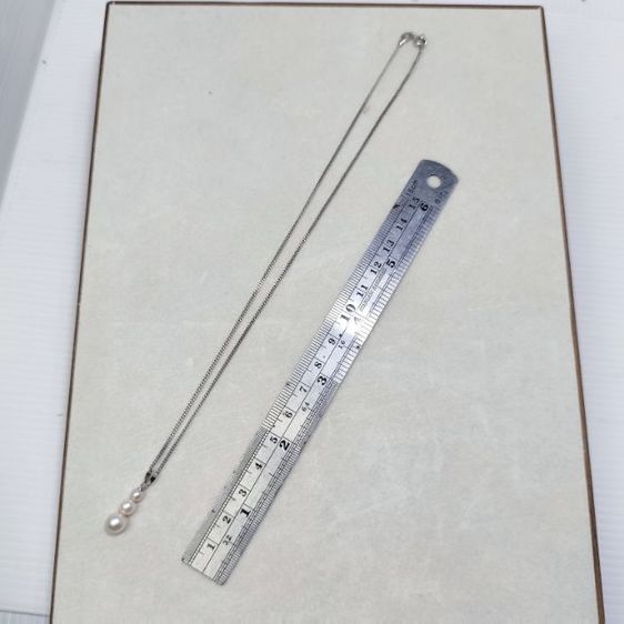 🔖สร้อยเงินแท้ จี้ Mikimoto มุกอะโกย่า งานจากญี่ปุ่น รูปที่ 8