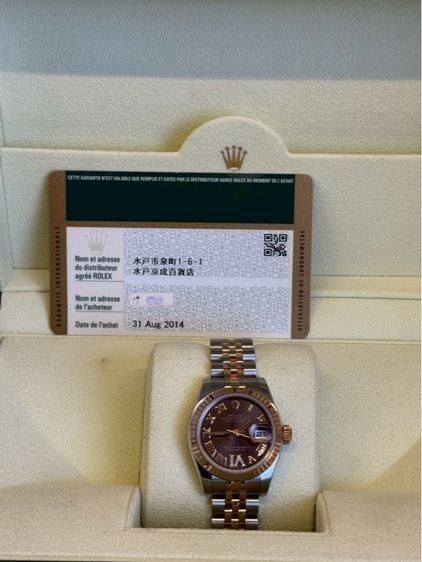 Rolex lady datejust ช็อคโกแลต รูปที่ 6