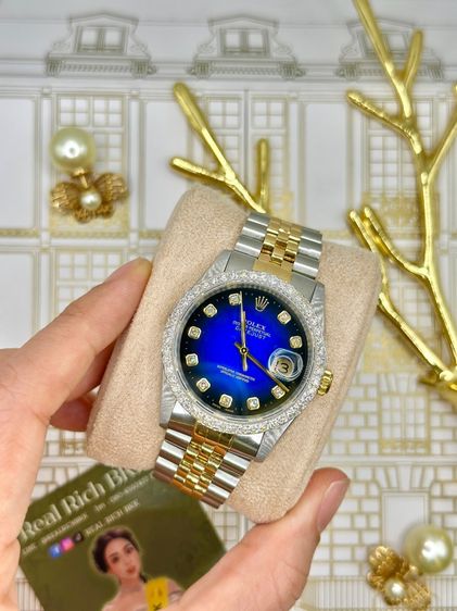Rolex datejust 36mm. หน้าน้ำเงิน