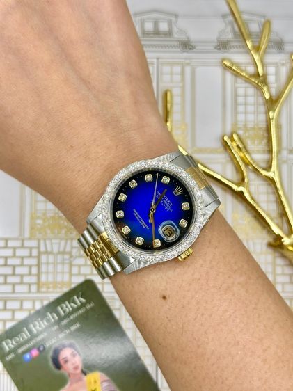 Rolex datejust 36mm. หน้าน้ำเงิน รูปที่ 5