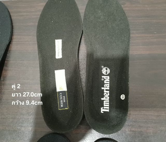 รองพื้นรองเท้าด้านใน(Soft) ของแท้ ใหม่มือ 1 ไม่ผ่านการใช้งานมาก่อน แบรนด์ Timberland ขนาดต่างกันตามแต่ละคู่ สภาพดีมาก ตามรายละเอียด รูปที่ 5
