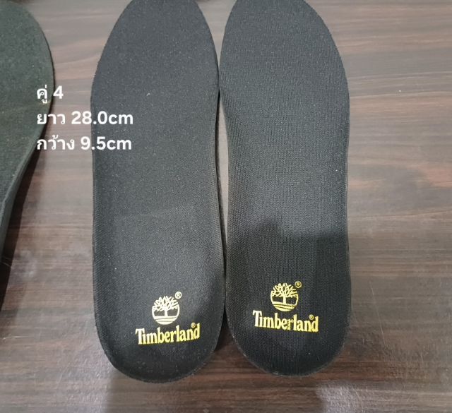รองพื้นรองเท้าด้านใน(Soft) ของแท้ ใหม่มือ 1 ไม่ผ่านการใช้งานมาก่อน แบรนด์ Timberland ขนาดต่างกันตามแต่ละคู่ สภาพดีมาก ตามรายละเอียด รูปที่ 9