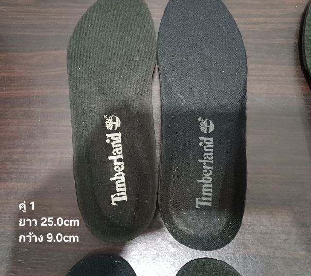 รองพื้นรองเท้าด้านใน(Soft) ของแท้ ใหม่มือ 1 ไม่ผ่านการใช้งานมาก่อน แบรนด์ Timberland ขนาดต่างกันตามแต่ละคู่ สภาพดีมาก ตามรายละเอียด รูปที่ 3