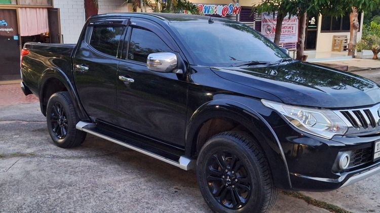 Mitsubishi Triton 2015 2.4 Plus GLX Pickup ดีเซล ไม่ติดแก๊ส เกียร์ธรรมดา ดำ รูปที่ 3