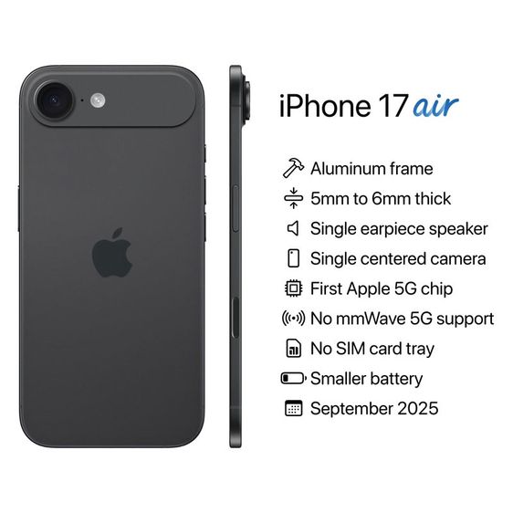 iPhone 17 Air รูปที่ 2