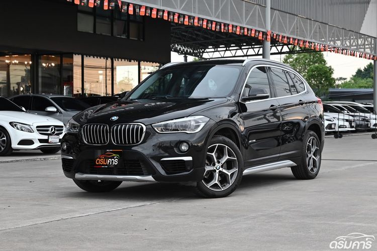 BMW X1 2017 1.5 sDrive18i xLine Utility-car เบนซิน ไม่ติดแก๊ส เกียร์อัตโนมัติ ดำ