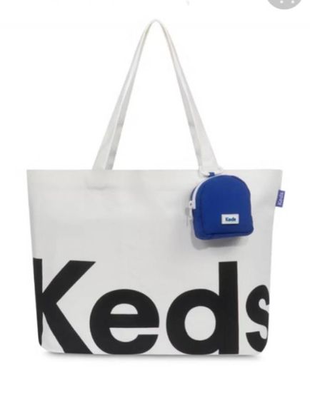 Keds กระเป๋าผ้าแคนวาส สีขาว รูปที่ 3
