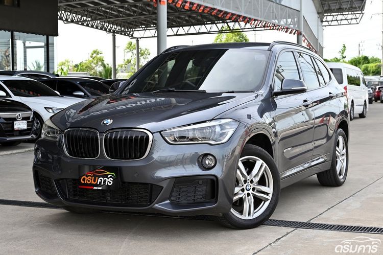 BMW X1 2018 2.0 sDrive18d M Sport Utility-car ดีเซล ไม่ติดแก๊ส เกียร์อัตโนมัติ เทา