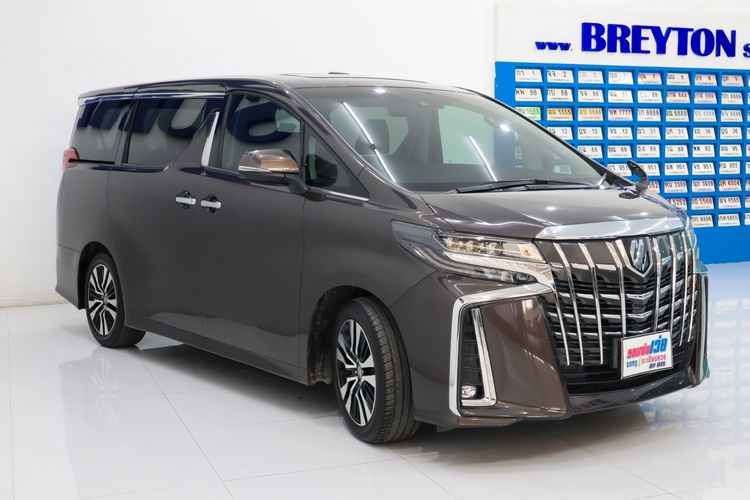Toyota Alphard 2021 2.5 S C-Package Van เบนซิน ไม่ติดแก๊ส เกียร์อัตโนมัติ น้ำตาล รูปที่ 3