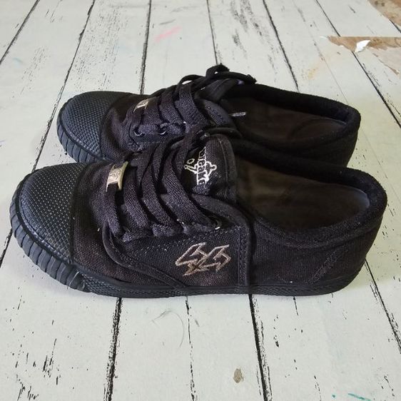 รองเท้านักเรียนผ้าใบ breaker สีดำ 32 รูปที่ 3