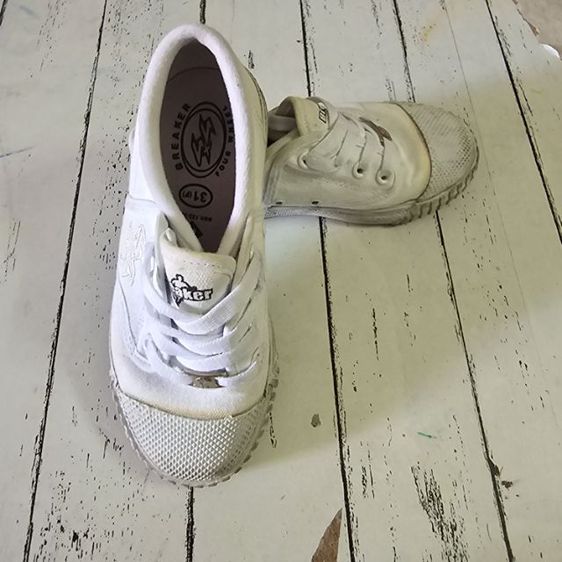 รองเท้าผ้าใบนักเรียนสีขาว size 31 รูปที่ 6