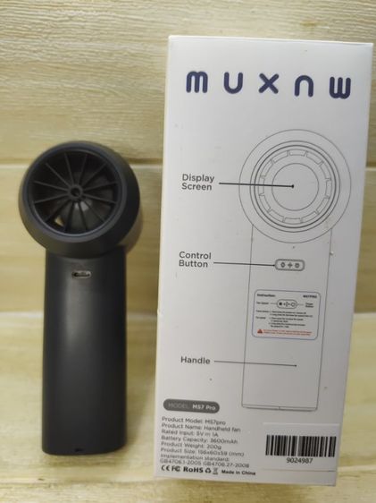 ขายพัดลมพกพาความเร็วสูง MUXNW มีจอLEDปรับความแรงได้ระดับ100น้ำหนักเบาแบททนมาก 350 พอของใหม่ 508 บาท รูปที่ 7